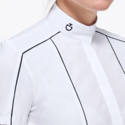 Cavalleria Toscana Outline Piping Shirt Short Sleeve 8 Cavalleria Toscana Outline Piping Shirt Short Sleeve -Cavalleria Toscana Store outline piping compet ss white side detail CAD209 JE022 0001 cavalleria toscana 49687.1649541779