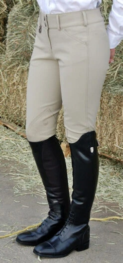 Pikeur Ciara Knee Patch Breeches -Cavalleria Toscana Store pikeur ciara safari front 44000 54144.1537222699