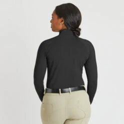 Piper Winter Essentials 1/4 Zip Baselayer -Cavalleria Toscana Store piper 1 4 essential baselayer black back 33363 smartpak 77472.1665874795