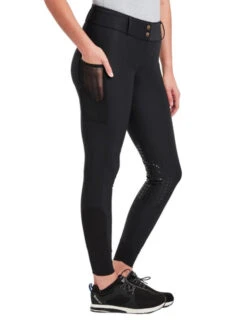 Piper Fusion Breeches Knee Grip -Cavalleria Toscana Store piper fusion knee grip black side 32382 smartpak 41363.1649376559