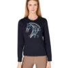 Vestrum Procida Horse Sweatshirt -Cavalleria Toscana Store procida horse sweater navy front W6722 65038 00079 vestrum 53495.1681613472
