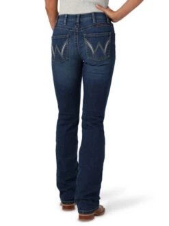 Wrangler Q-Baby Mid-Rise Shirley Jean -Cavalleria Toscana Store q baby mid rise shirley darkwash back 112336744 wrangler 59403.1689701960