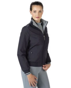HKM Reverse Blouson Jacket 11 HKM Reverse Blouson Jacket -Cavalleria Toscana Store reverse blouseon jacket dark blue side hkm 82411.1651779803