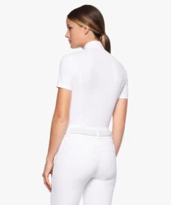 Cavalleria Toscana REVO Premier Polo Short Sleeve -Cavalleria Toscana Store revo premier polo ss white back POD298 JC033 0001 CT 99947.1659744775