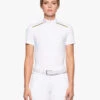 Cavalleria Toscana REVO Premier Polo Short Sleeve -Cavalleria Toscana Store revo premier polo ss white front POD298 JC033 0001 CT 42815.1659744791