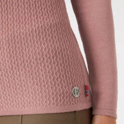 B Vertigo Ruth 1/4 Zip Sweater 17 B Vertigo Ruth 1/4 Zip Sweater -Cavalleria Toscana Store ruth sweater old rose pink hip 33546 ORPI b vertigo 92072.1667873051