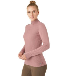 B Vertigo Ruth 1/4 Zip Sweater 18 B Vertigo Ruth 1/4 Zip Sweater -Cavalleria Toscana Store ruth sweater old rose pink rider side 33546 ORPI b vertigo 03109.1667873115