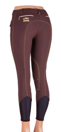 Sarm Hippique Aprica Knee Patch Breeches -Cavalleria Toscana Store sarm hippique aprica knee patch breech back brown 28159 50118.1527290075