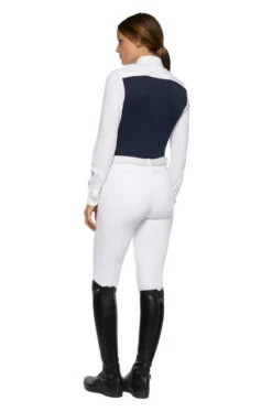 Cavalleria Toscana Seersucker Poplin Bib Shirt -Cavalleria Toscana Store seersucker poplin bib ls royal back CAD206 JE146 Q790 cavalleria toscana 51330.1652483484