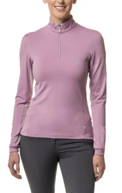 Kastel Denmark Shirt Shirred Shoulder Long Sleeve -Cavalleria Toscana Store shirred shoulder LS lilac LSSLI kastel 1 26217.1660602264