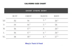 Calverro Short Stripe Show Shirt -Cavalleria Toscana Store short stripe shirt size guide calverro 95251.1622318080