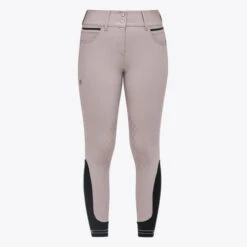 Cavalleria Toscana Silicone Logo Breeches Knee Grip -Cavalleria Toscana Store silicone print ct breeches blush front PAD175 JE010 1A00 cavalleria toscana 89699.1659819170