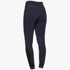 Cavalleria Toscana Silicone Logo Breeches Knee Grip -Cavalleria Toscana Store silicone print ct breeches navy back PAD175 JE010 7E00 cavalleria toscana 53455.1659819220