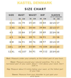 Kastel Denmark Shirt Shirred Shoulder Long Sleeve -Cavalleria Toscana Store size measurement chart kastel 34793.1624827626