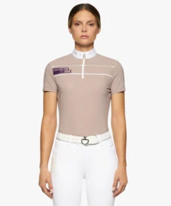 Cavalleria Toscana Team Daytona Polo Short Sleeve -Cavalleria Toscana Store team daytona polo ss blush front POD297 JE022 1A00 cavalleria toscana 94147.1661549154