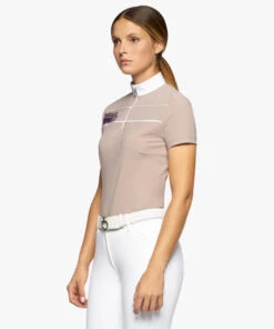 Cavalleria Toscana Team Daytona Polo Short Sleeve -Cavalleria Toscana Store team daytona polo ss blush side POD297 JE022 1A00 cavalleria toscana 33437.1661549163