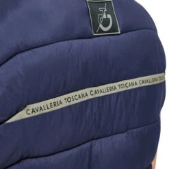 Cavalleria Toscana Team Puffer Vest -Cavalleria Toscana Store team puffer vest navy back detail GLD266 NY092 7E00 cavalleria toscana 35678.1660611116