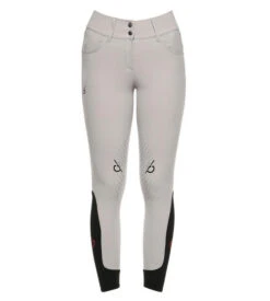 Cavalleria Toscana Team Red Stripe High Waist Breeches -Cavalleria Toscana Store team red stripe hi waist light grey front PAD162 JE010 8100 CT 98333.1640812852