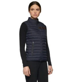 Cavalleria Toscana Team Red Stripe Quilted Vest -Cavalleria Toscana Store team red stripe vest navy side GLD250 NY086 7901 CT 97915.1642285527