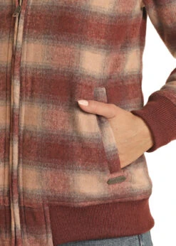 Powder River Wool Plaid Bomber Coat 7 Powder River Wool Plaid Bomber Coat -Cavalleria Toscana Store wool plaid bomber coat wine pocket PRWO92RZYV PRO 15234.1668616800